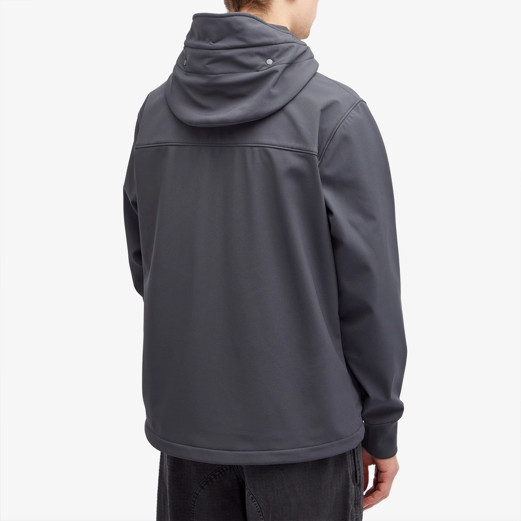 CP Company Men's C.P. Shell-R Goggle Jacket Black Sand